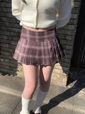 Regen Check Mini Skirt Pants