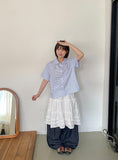 Jedind Frill Banding Midi Skirt