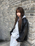 Bonne Loose Fit Hood Zip-Up