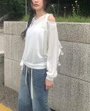 Fend Strap Wide Denim Pants