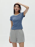 W Stripe Soft T-shirt