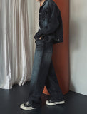 Bor Washed Wide Denim Pants