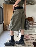 Mute Dyeing Bermuda Cargo Pants