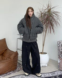 Redon Vintage Pigment Quilted Jumper