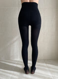 Flora Functional Span Black Stockings