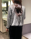 Cove Color Matching Wing Knit Jacket Cardigan