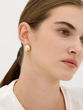 Plump Twist (Y) One-Touch Earrings L