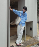 Etri Two-Tuck Banding Slacks