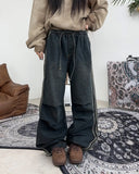Menver Track Banding Denim Pants