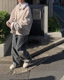 Shammy Brushed Washing Wide Denim Pants