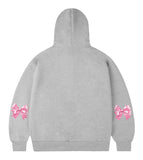 Elbow Ribbon Hood Zip-Up