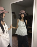 Neckie Color Matching Nylon Safari Bucket Hat