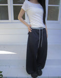 Leol Color Matching Nylon Pants