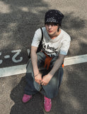 Butter printing short sleeve t-shirt