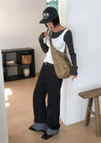 LEOPARD SNAP STRAP BAG