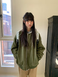 [unisex] Youinb Two-Way Shirring Hood Flight Jumper