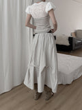 Tura Pintuck Long Skirt