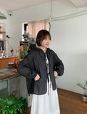 Pentle Summer Stripe See-through Hood Shirt