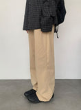 Gaen Basic Cotton Straight Pants