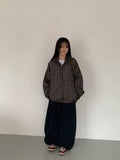 [Unisex] Kudalon Check Over Hood Windbreaker