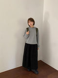 Cutle Corduroy Banding Long Skirt