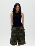 W Basic Slim Sleeveless Top