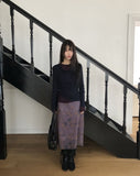 Pirun Tencel Layered Button Long Sleeve T-shirt