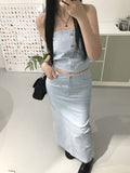 Denim crop top