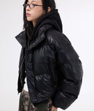 Teni leather padded jacket