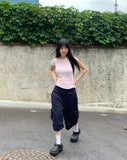 Chiton slim fit round see-through t-shirt