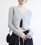 Chenia Two-Button Knit Cardigan