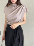 Carpit Unbalanced Wrap Wide Slacks