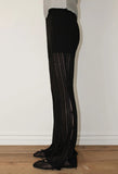 SIDE BUTTON SHEER PANTS