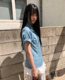 New Mal Check Short Sleeve Roll-up Shirt