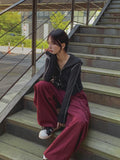 Hack Wide Big Pocket Sweat Cargo Pants