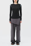 (W) Pin Wrap Skirt Pants