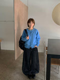 Manker Rivet Raw Denim Balloon Wide Pants