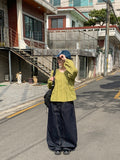 [unisex] Riove Raw Denim Wide Pants