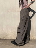 Bruck Nylon Cargo Wide Banding Pants
