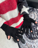 Lavin Finger Hole Knit Gloves