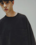 Washed Wide Pocket Crop Tee