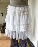 Lapue Frill Tiered Midi Skirt