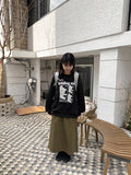 Nino banding cargo long skirt