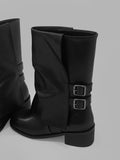 1126 Belt Warmer Middle Boots (5 cm)