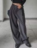 (UNISEX) Weight One Pin Tuck Wide Slacks