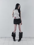 [mnem] Corset Detail Mini Skort