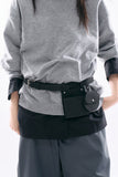 Pocket leather 2-way belt