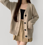 Soft Loose Avant Fit Sibori Long Sleeve Cardigan