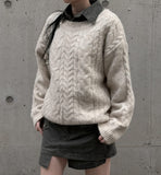 Det Cable Knit Sweatshirt