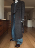 Grevy Herringbone Wool Coat